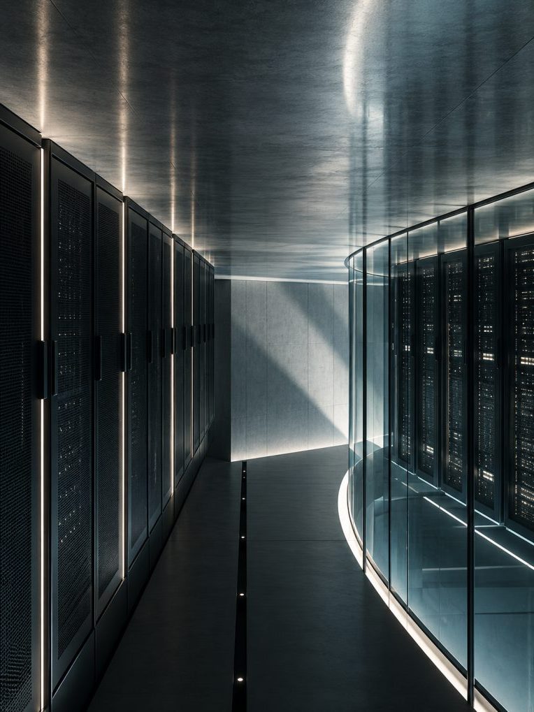 Server room corridor